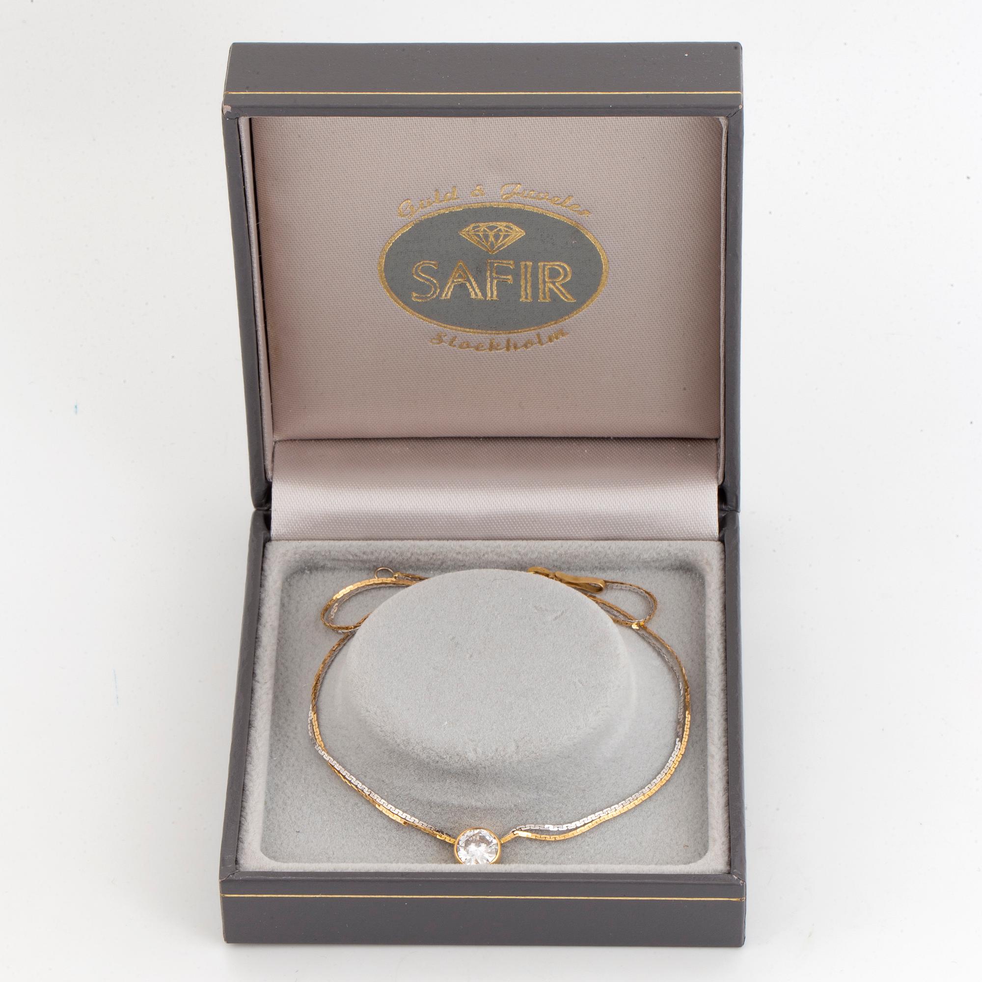 Circa 1,30 ct brilliant-cut diamond necklace.