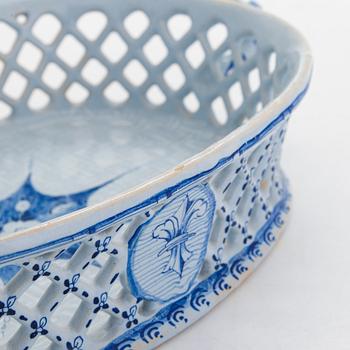 Rörstrand, a mid-18th-century faience bowl dated  8 november 1758.