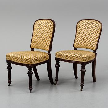 Fourteen chairs, second half of the 19th century.