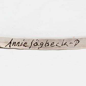 Collier, och örhängen, silver, Annie Jägbeck.