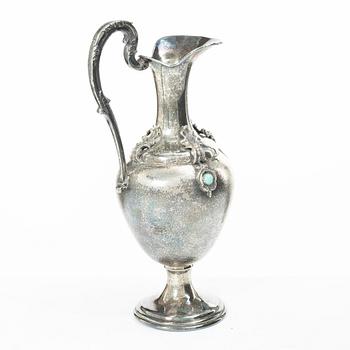 An Italian silver jug, 1944-1968.