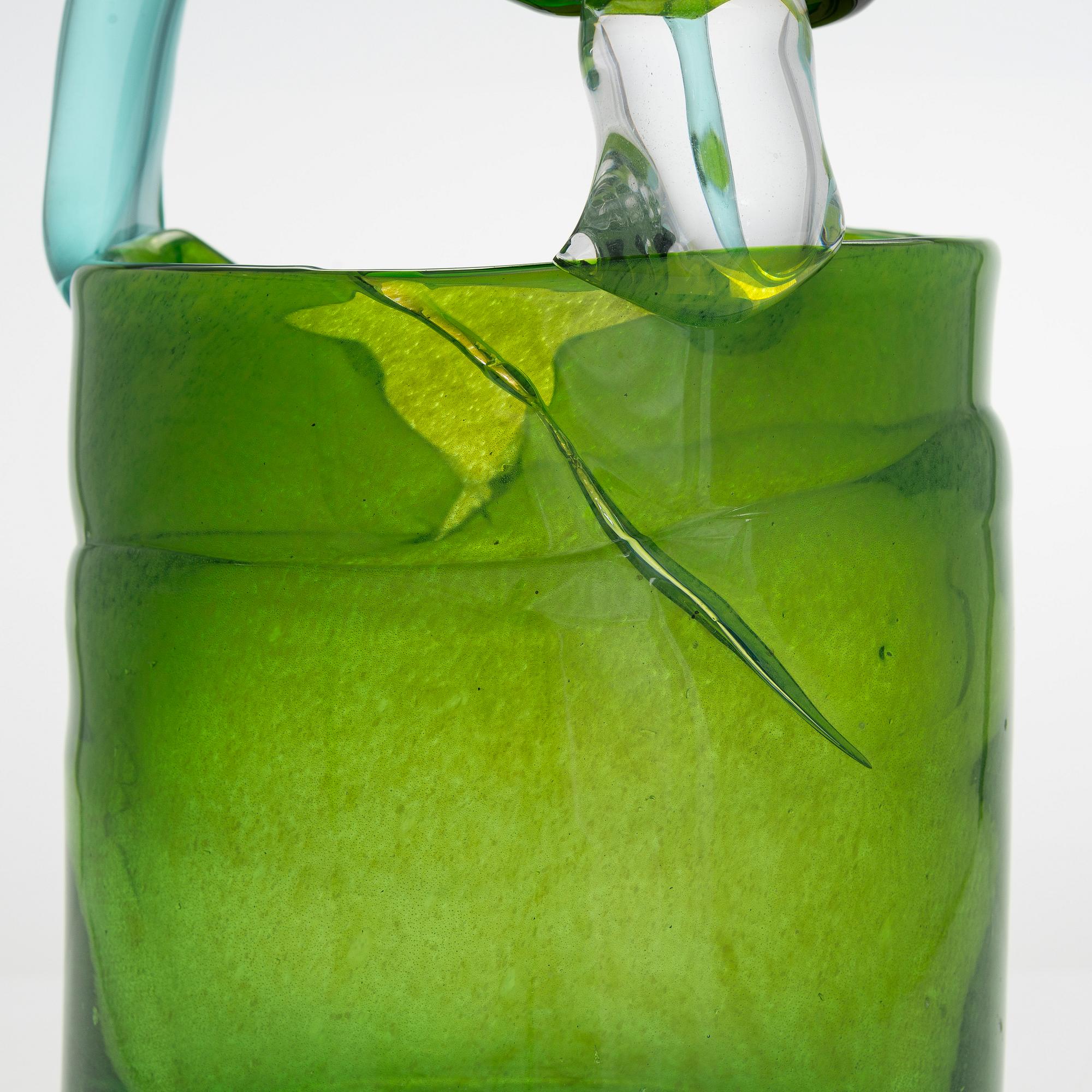 Oiva Toikka, "Pampula" malja / veistos, signeerattu Oiva Toikka Nuutajärvi Notsjö.