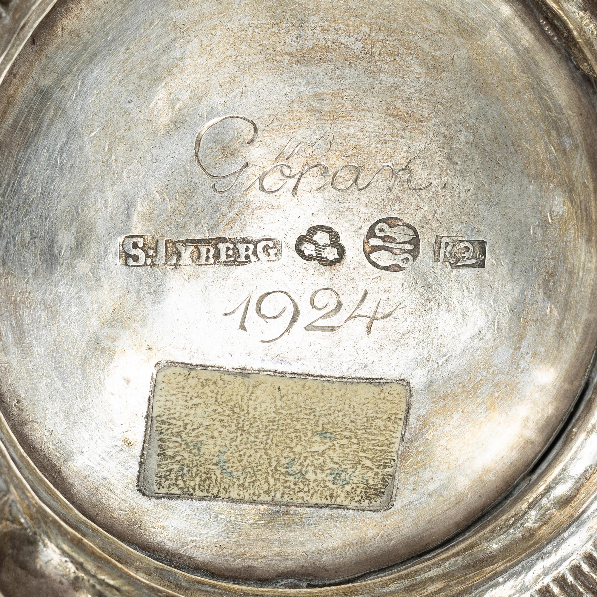 A Swedish silver beaker, mark of Samuel Lyberg, Borås 1799.