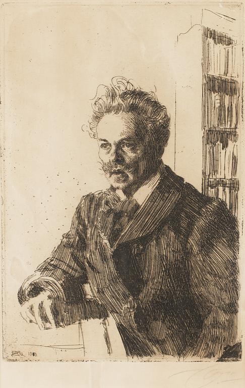Anders Zorn, "August Strindberg".