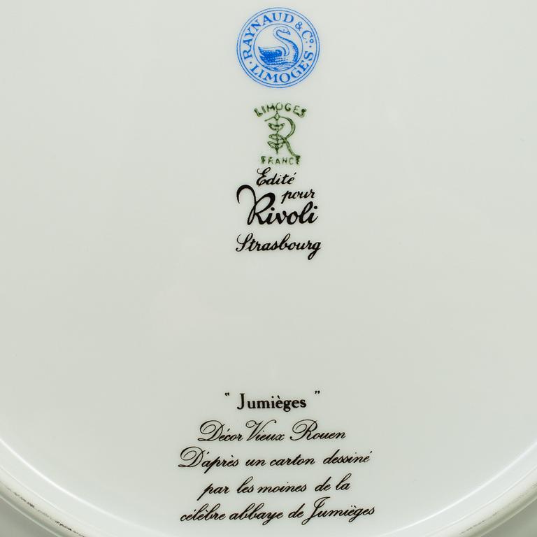 A 36 part porcelain service, Raynaud & Co, Limoges, end of the 20th century.