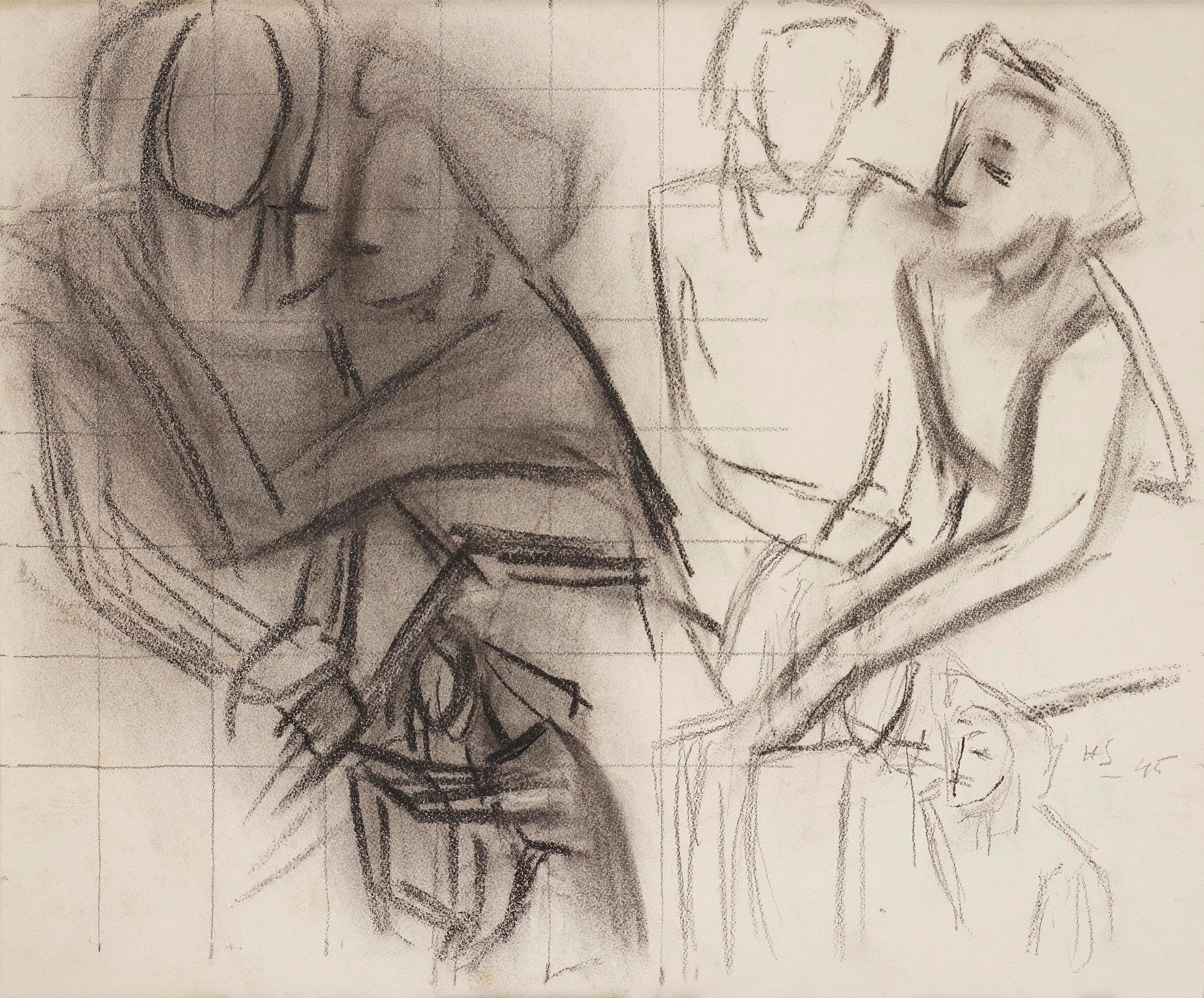 Helene Schjerfbeck, "Vännerna".