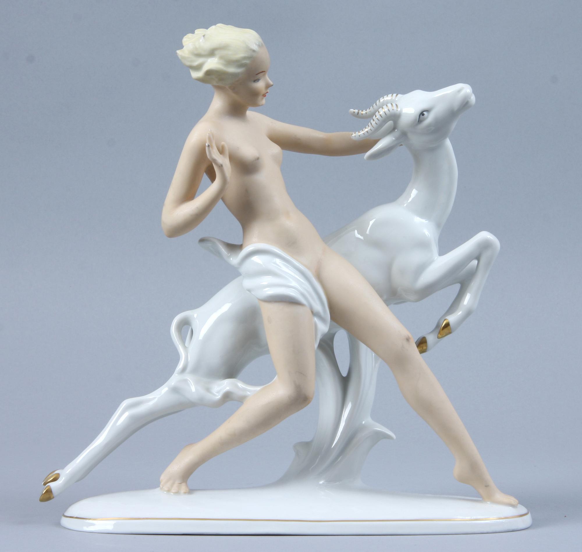 FIGURIN, porslin, Schaubach, 1900-talets andra hälft.