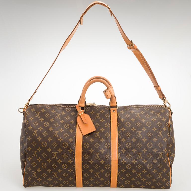 LOUIS VUITTON, Keepall 55 Bandouliere WEEKEND BAG.