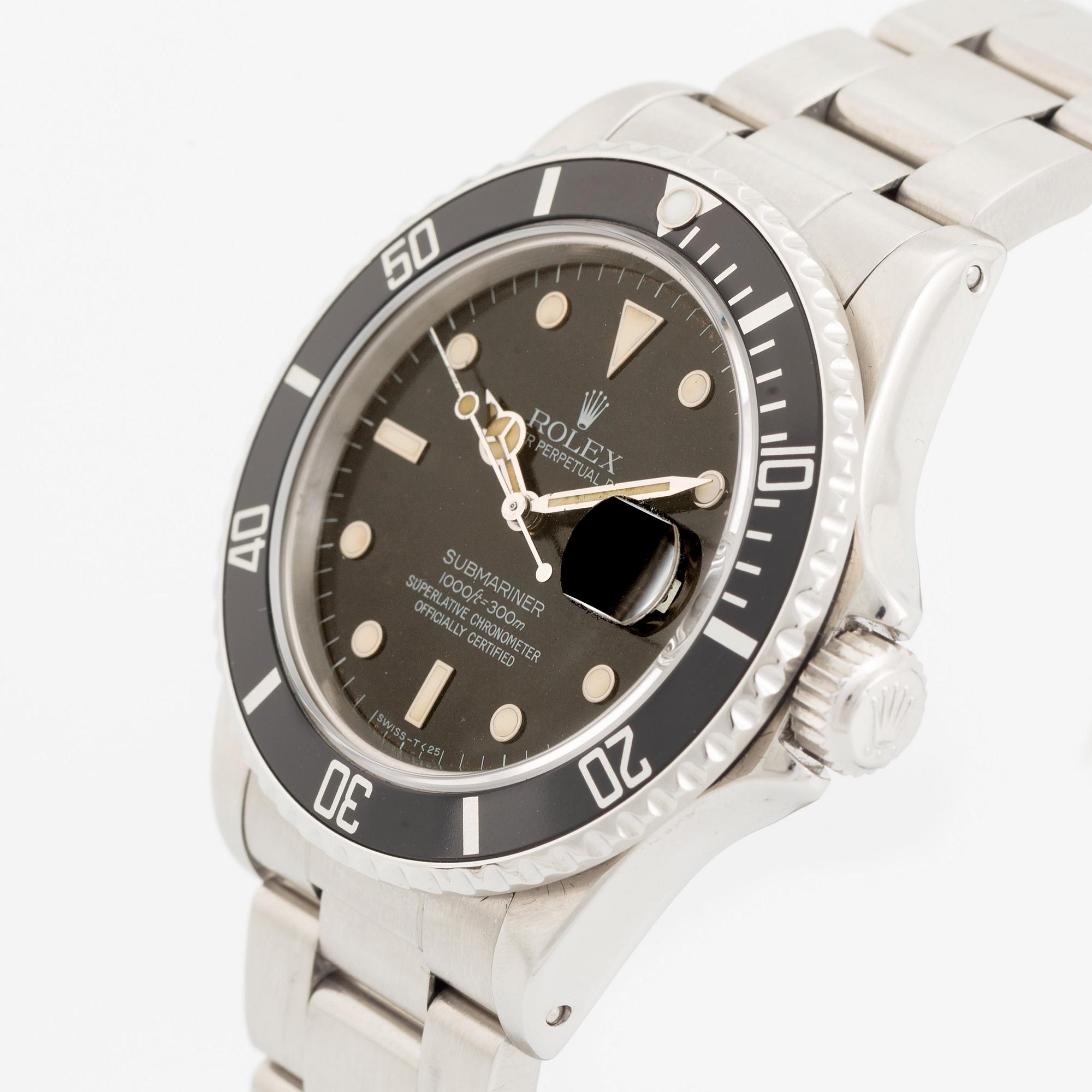 Rolex, Submariner, "Transitional", ca 1982.