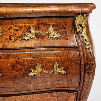 A Swedish rococo parquetry commode attributed to J. Sjölin (master in Köping and Kungsör 1767-85).