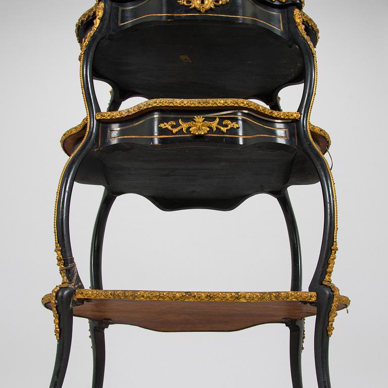 Etagere/ bord, boulle-stil, Frankrike 1800-talets slut.