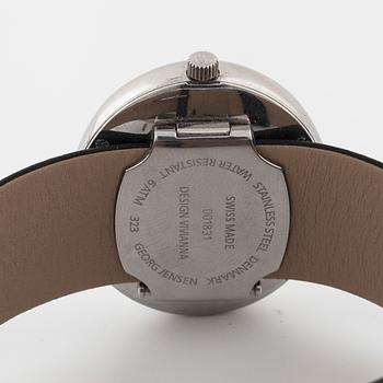 GEORG JENSEN, armbandsur, "Vivianna oval", design Vivianna Torun Bülow-Hübe, 32x24 mm.