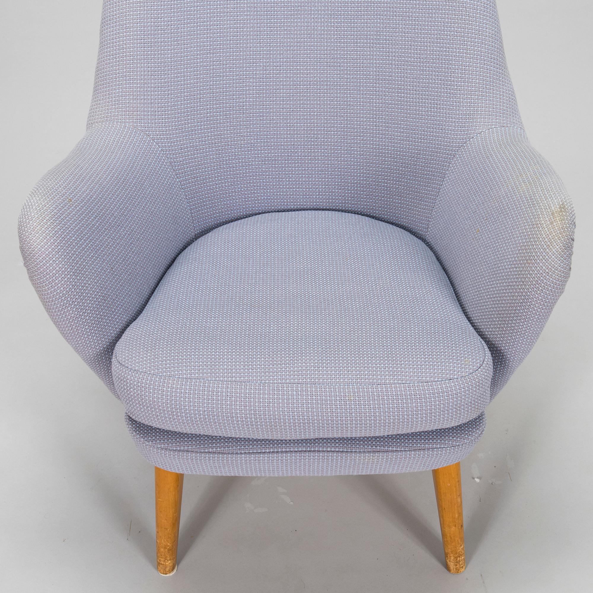 Carl Gustaf Hiort af Ornäs, fåtölj, "Pedro", för Hiort Tuote Puunveisto Oy - Träsnideri Ab, 1900-talets mitt.