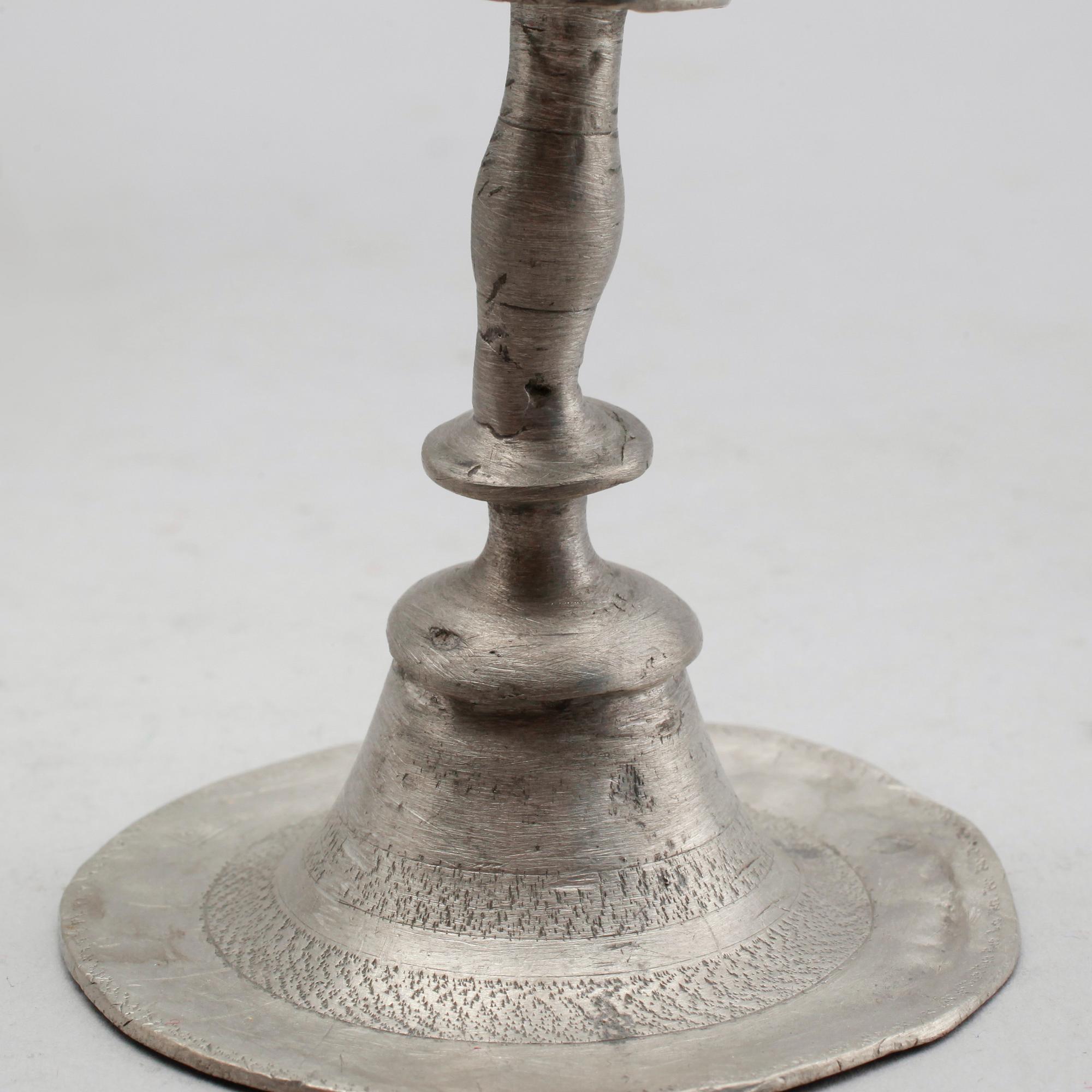 LJUSSTAKAR, 3 delar (2+1+1), tenn, 1700-/1800-tal.