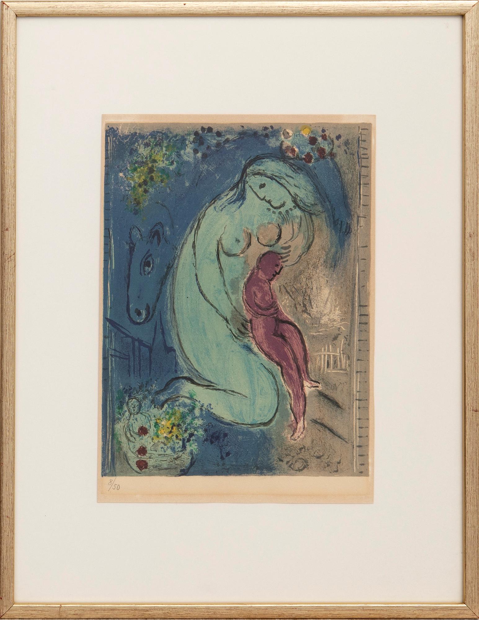 Marc Chagall, "Quai aux fleurs" from "Paris Fantastique".