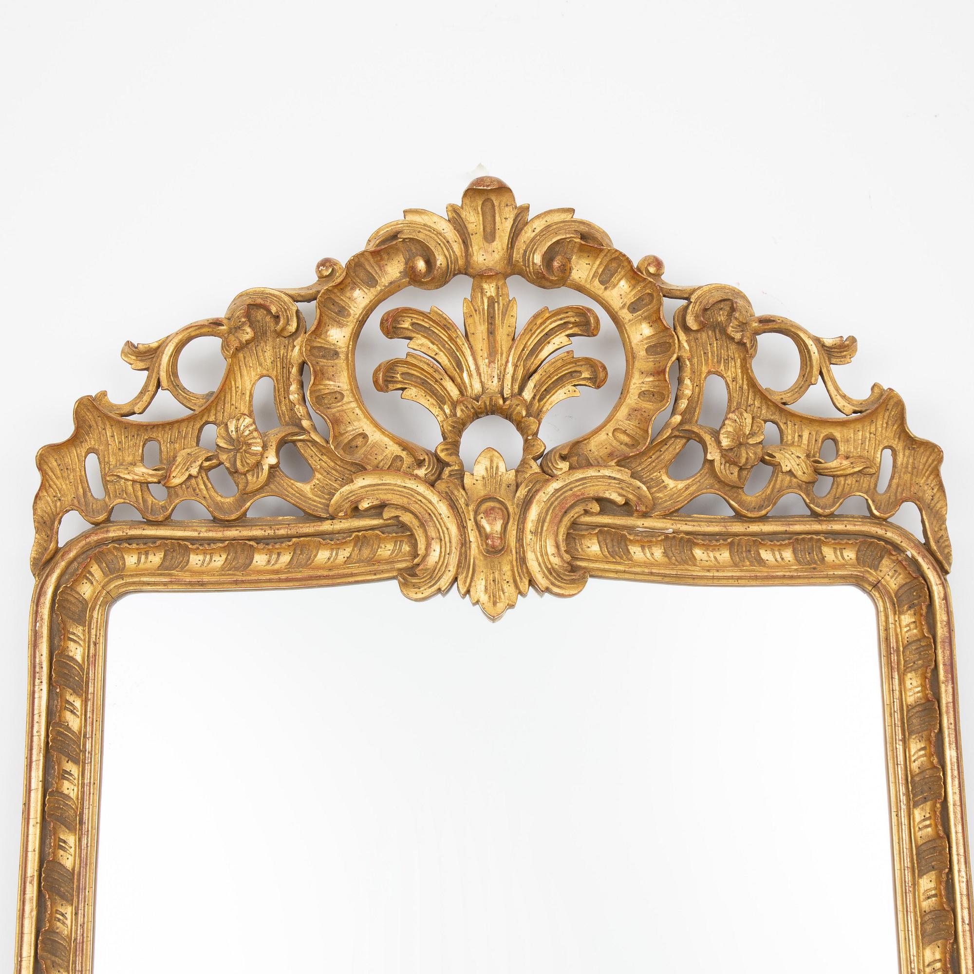 Spegel, Rokokostil, omkring år 1900.