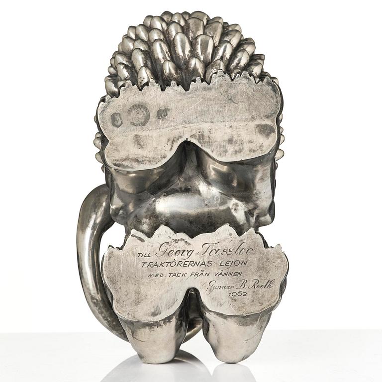 Anna Petrus, a pewter sculpture of a lion, Firma Svenskt Tenn, Stockholm, 1960.