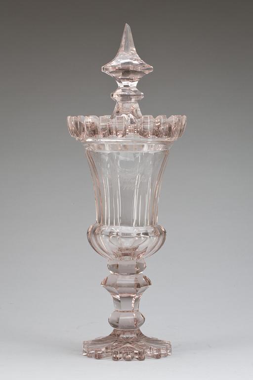 PRAKTPOKAL, glas. Empire, 1840-tal.