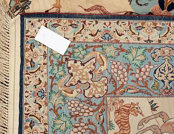 RUG. Old Esfahan Figural.