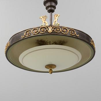 A 1930-40s celing light.