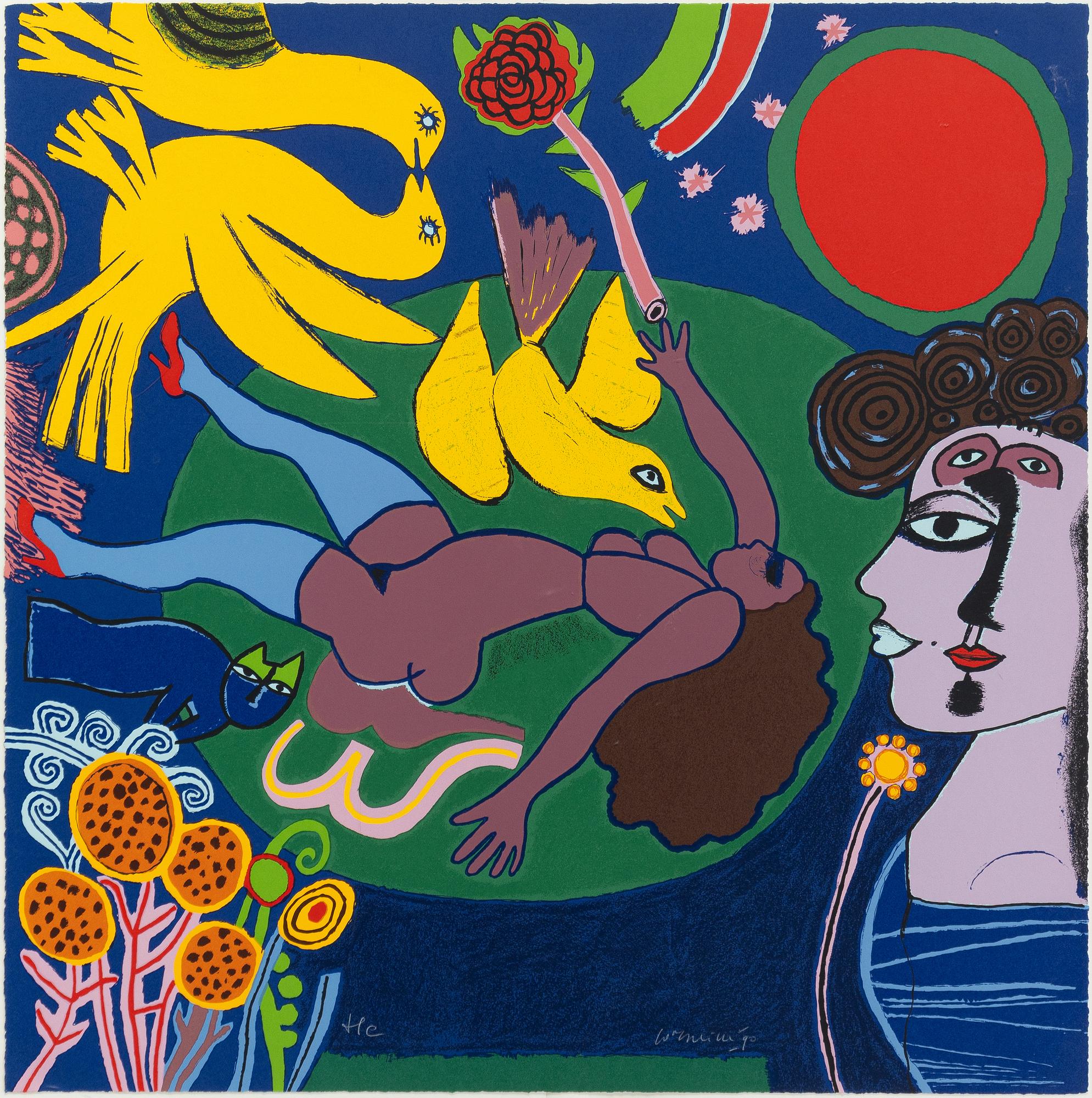 Beverloo Corneille, "Femme á la fleur".