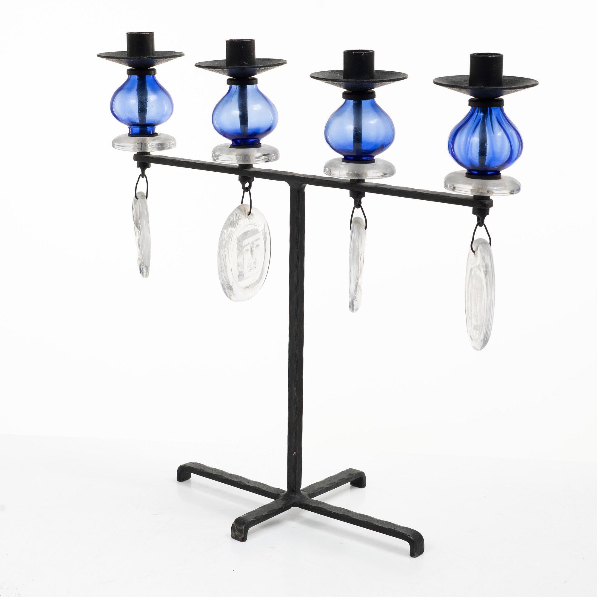 Erik Höglund, a candelabrum, Boda Smide.