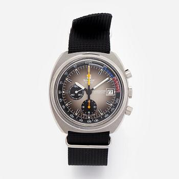 Tissot, Navigator, chronograph, wristwatch, 43 mm.