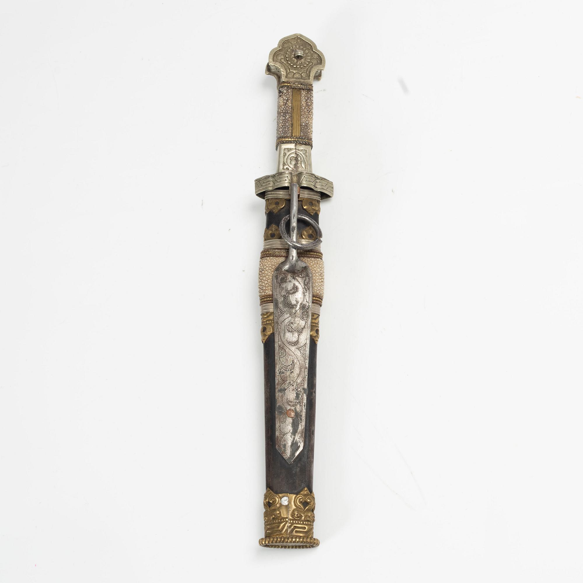Kniv, Tibet, omkring år 1900.