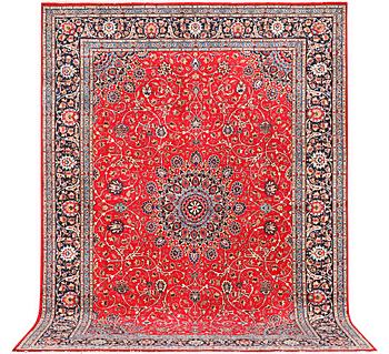 A Meshed carpet, c. 400 x 297 cm.