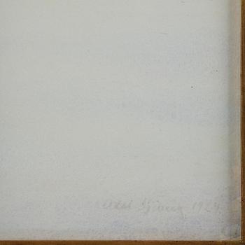 Axel Sjöberg, "Snow", motif from Sandhamn.