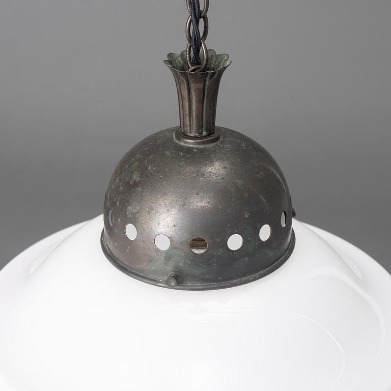 Harald Notini, taklampor, ett par, modell "6117", Arvid Böhlmarks Lampfabrik, Stockholm, 1920-tal.
