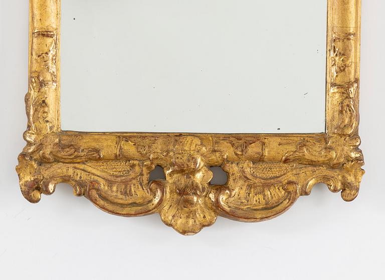 A mid 20th century Rococo style mirror.