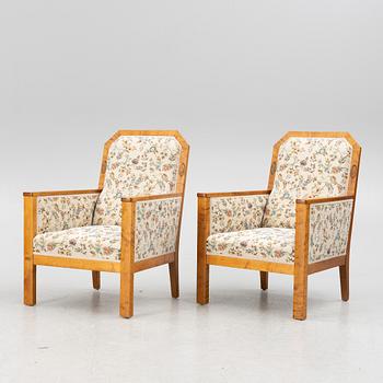 Armchairs, a pair, Jugend, 1910s/20s.