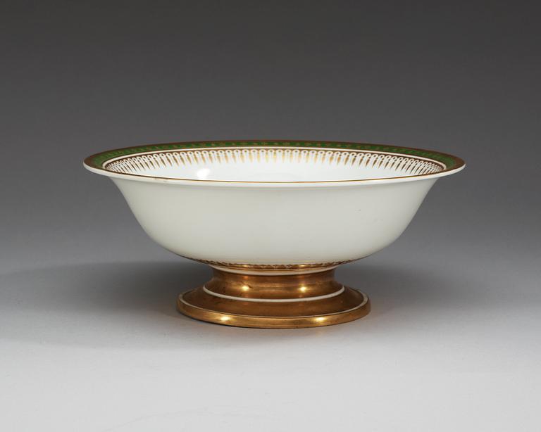 A Russian bowl, Imperial porcelain manufactory, period of Emperor Nicholas I (1825-55).