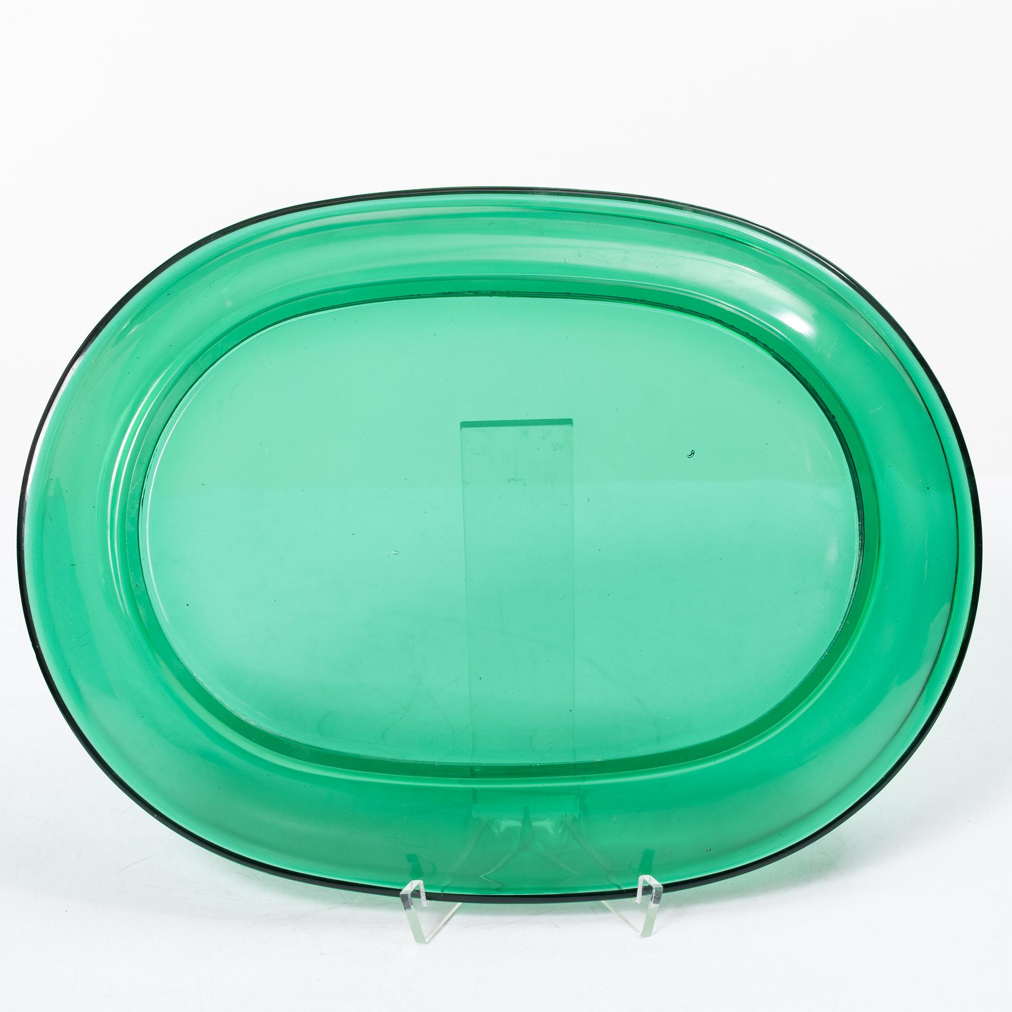 Josef Frank, Eleven lobster plates and eight bowls, Reijmyre/Gullaskruf for Svenskt Tenn, Sweden.