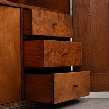 A wall-hanged cabinet, Sweden, dated 1851.