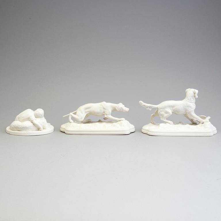 THREE PARIAN FIGURES, Gustafsberg 1893-1929.