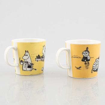 Two porcelain 'Moomin' mugs, Arabia, Finland, 1990-1996.