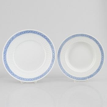Royal Copenhagen, a 71-piece dinner and coffee service, 'Blå Vifte', Denmark.
