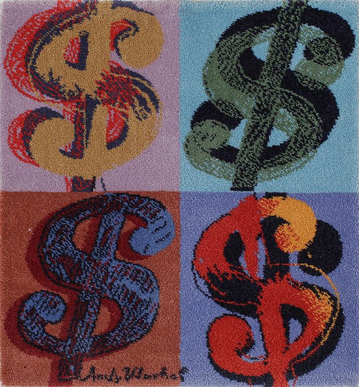 ANDY WARHOL, efter, matta, tuftad, ca 88x81.