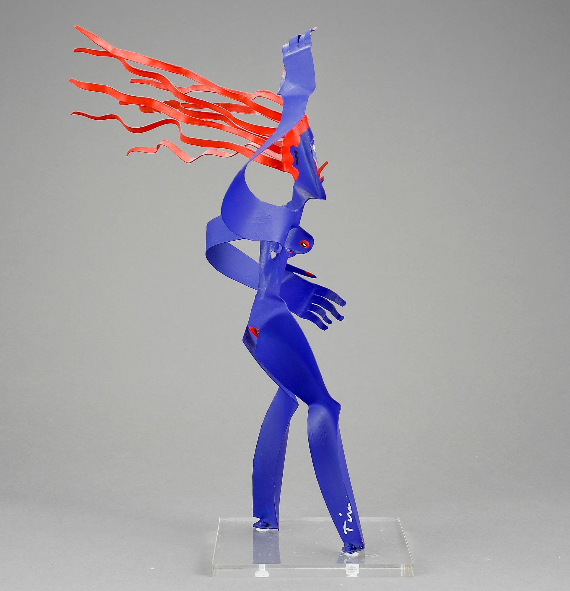 TIMO SOLIN, skulptur, plåt, signerad och daterad -97.