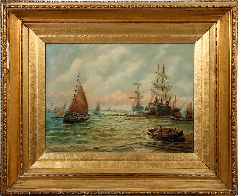 BERNARD BENEDICT HEMY, olja på duk, sign.