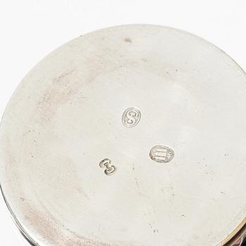 Silver, 5 pieces, Sweden and Denmark, 20th century.