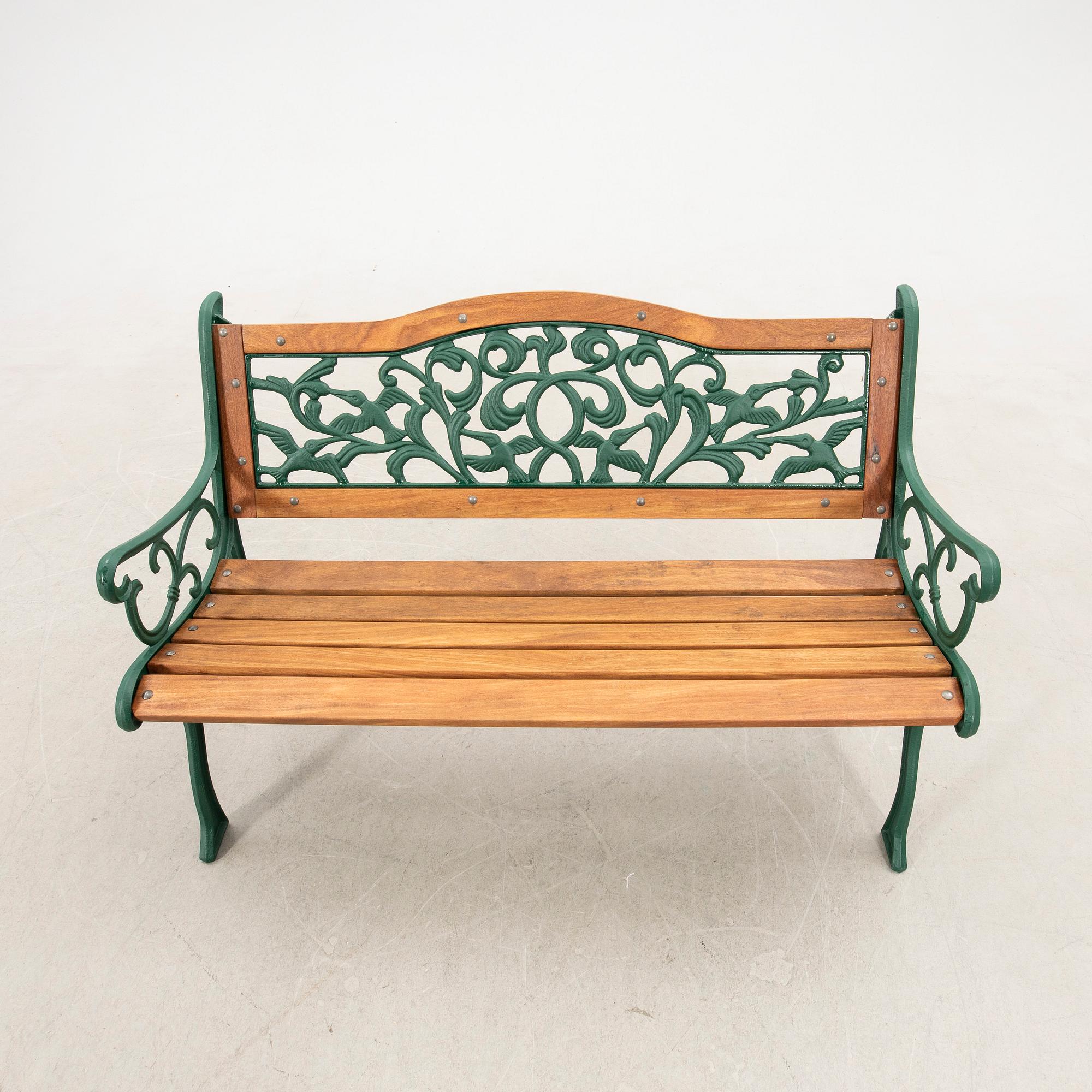 Garden bench, 20th century.