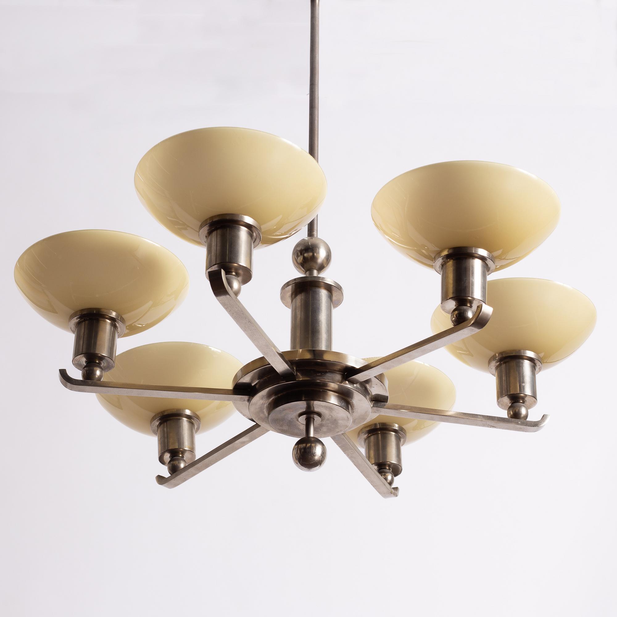 Ceiling lamp, functionalist, 1930s.