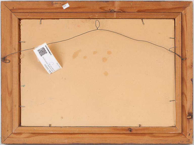 PÄR SIEGÅRD, olja på pannå, ej signerad.