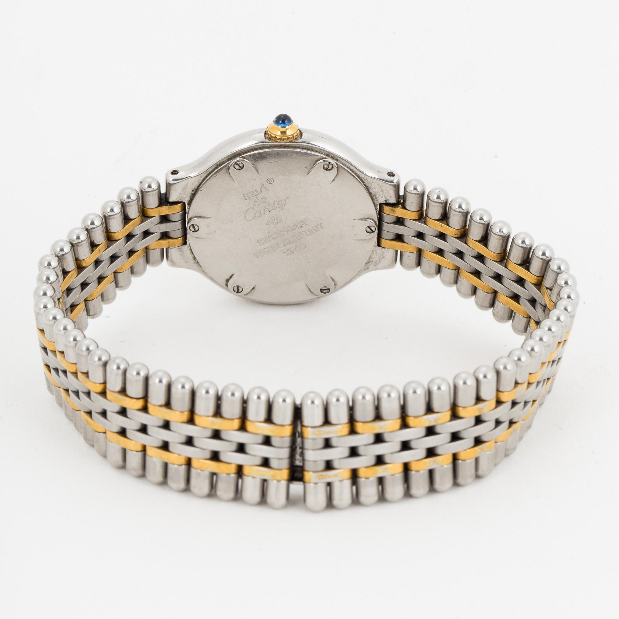 must de CARTIER, Must 21, wristwatch, 28 mm.