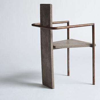 Jonas Bohlin, a 'Concrete' armchair, Källemo, Värnamo, Sweden post 1981.