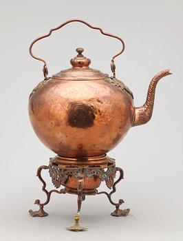 A Rococo 18th century copper water heater pot.