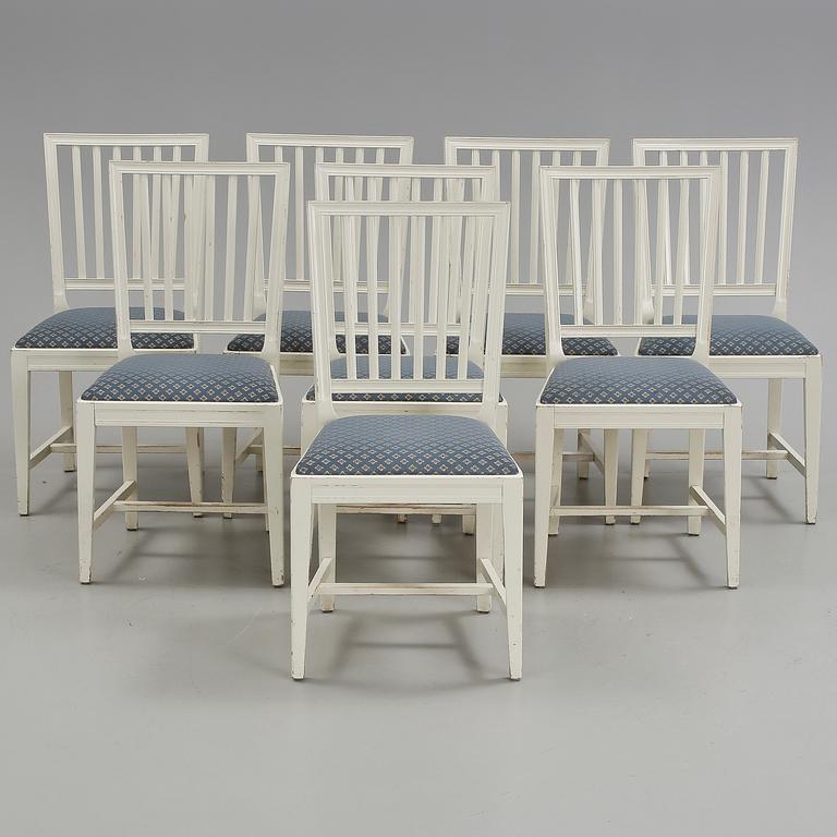 STOLAR, 8 st, gustaviansk stil, 1900-talets slut, Tibro.